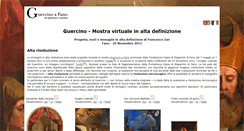 Desktop Screenshot of guercino.fondazionecarifano.it